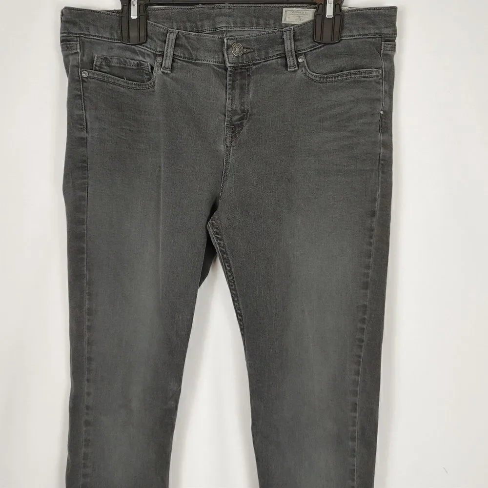 ALL SAINTS ASHBY Low-Rise Skinny Fit Denim Jeans Grey/Heathered Black WMNS Sz 32